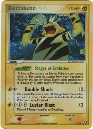 EX Unseen Forces Electabuzz #22/115 reverse holo